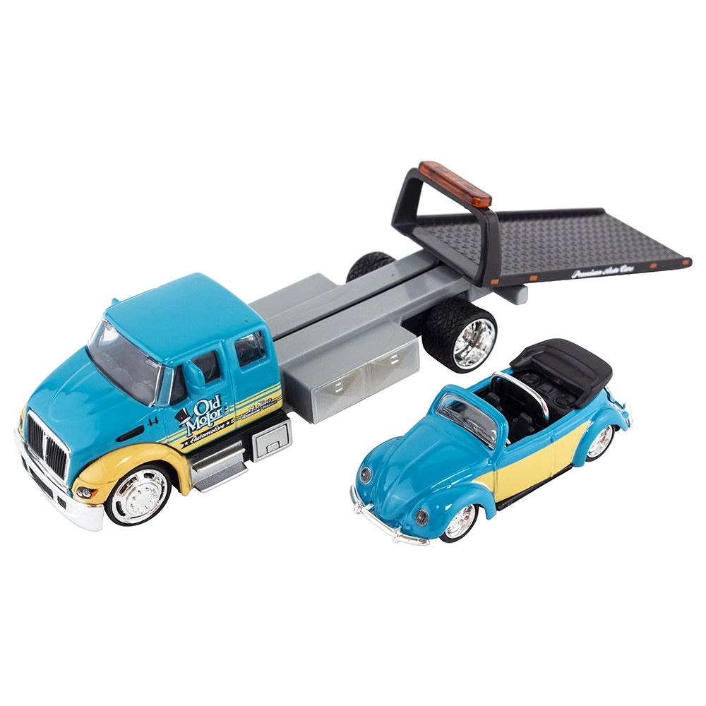 Maisto Durastar Flatbed + VW Beetle Cabriolet - 1:64