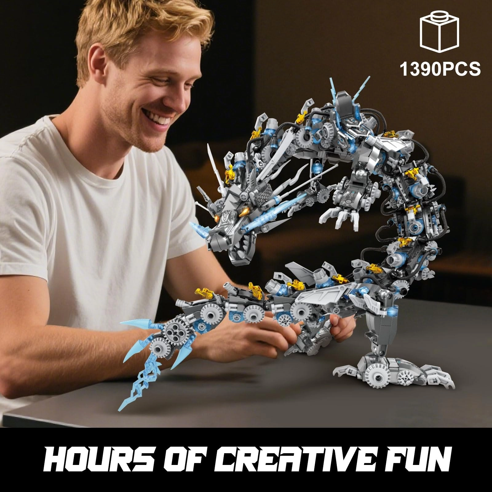 Dragon Building Blocks Set - Dragon 1390 pcs
