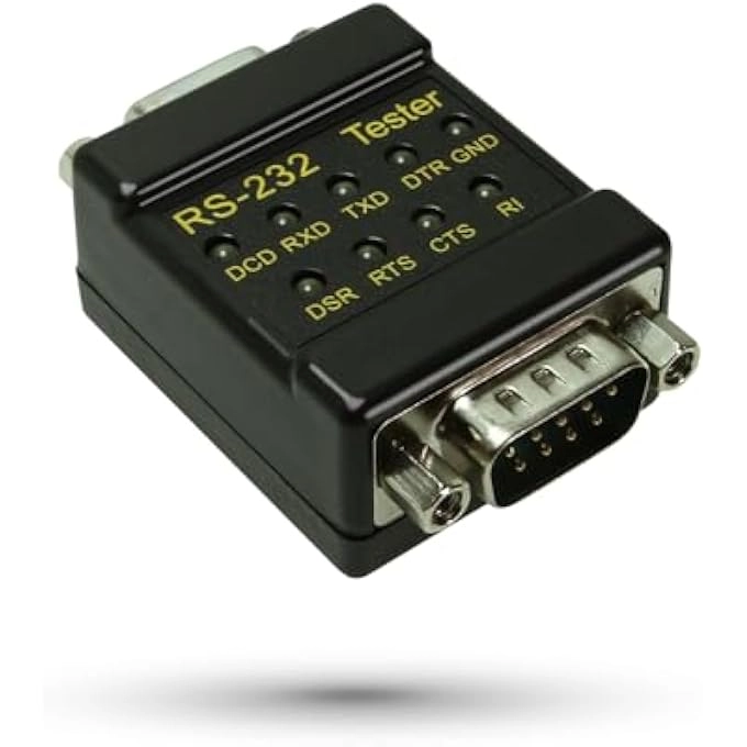 rayihni RS-232 LED LINK TESTER - DB-9 Male to DB-9 Female