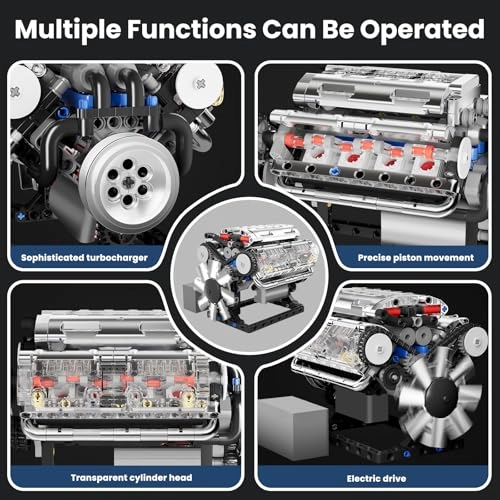 V8 Engine Model Kit - 535 pcs