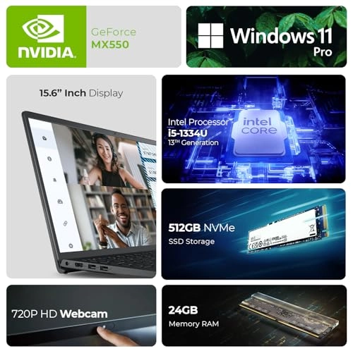 Vostro 3520 - 15.6'' i5-1334U 24GB DDR4 512GB SSD + 1st Wave Laptop Stand + Wireless Mouse + Mouse pad + Antivirus