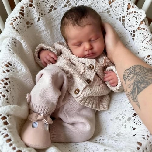 LOULOU Reborn Baby Doll - 20 Inch Soft Cloth Body & Vinyl Limbs Sleeping Ages 3+