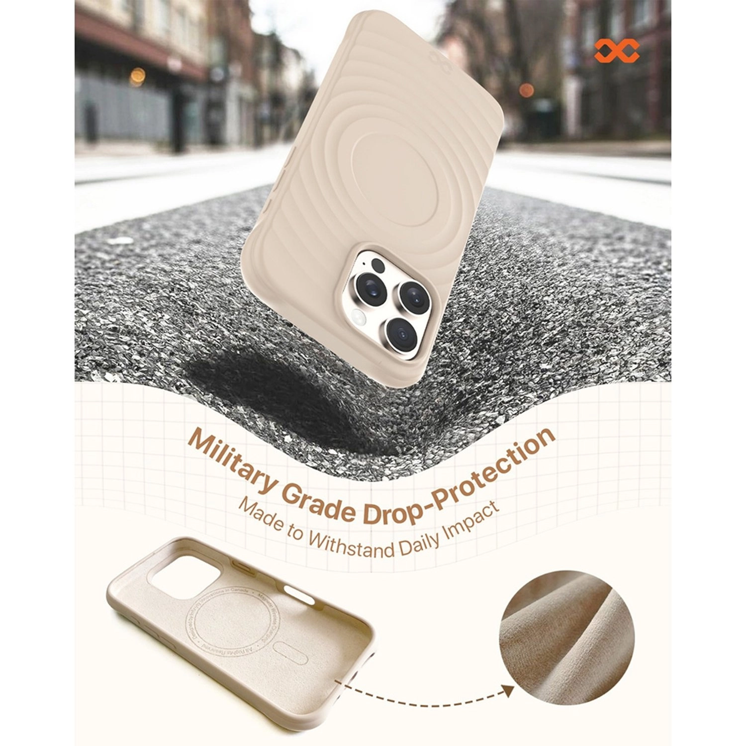 Quiver Ripple Silicone Case for iPhone 16 Pro Max