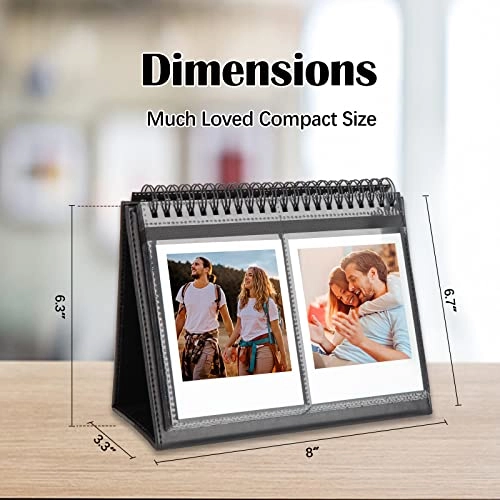3.5x4.5" 64 Pockets Polypropylene Paper Photo Album