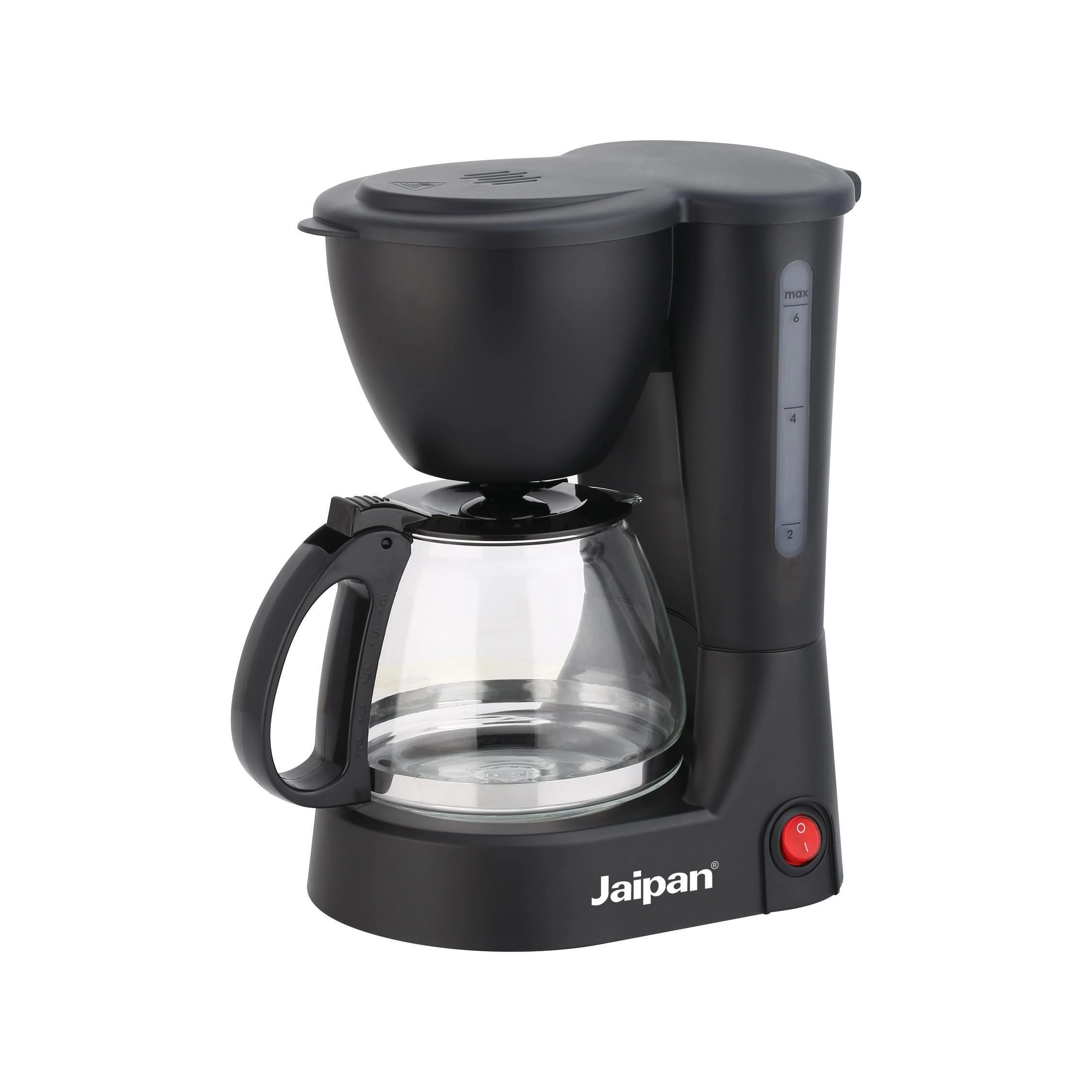 Jaipan Coffee Machine - 6 Cups Borosilicate Glass Carafe