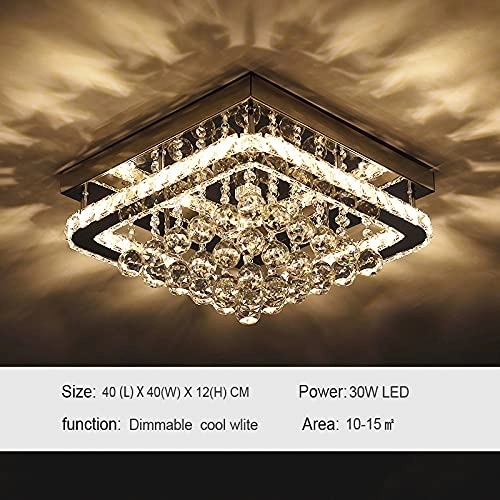 Crystal Ceiling Light - 3000k-6000k Dimmable