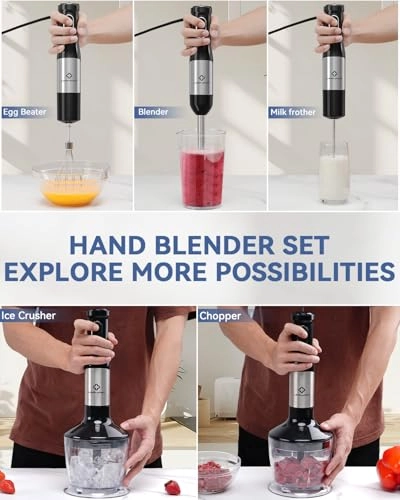 7 in 1 Immersion Blender - 500ml 800W