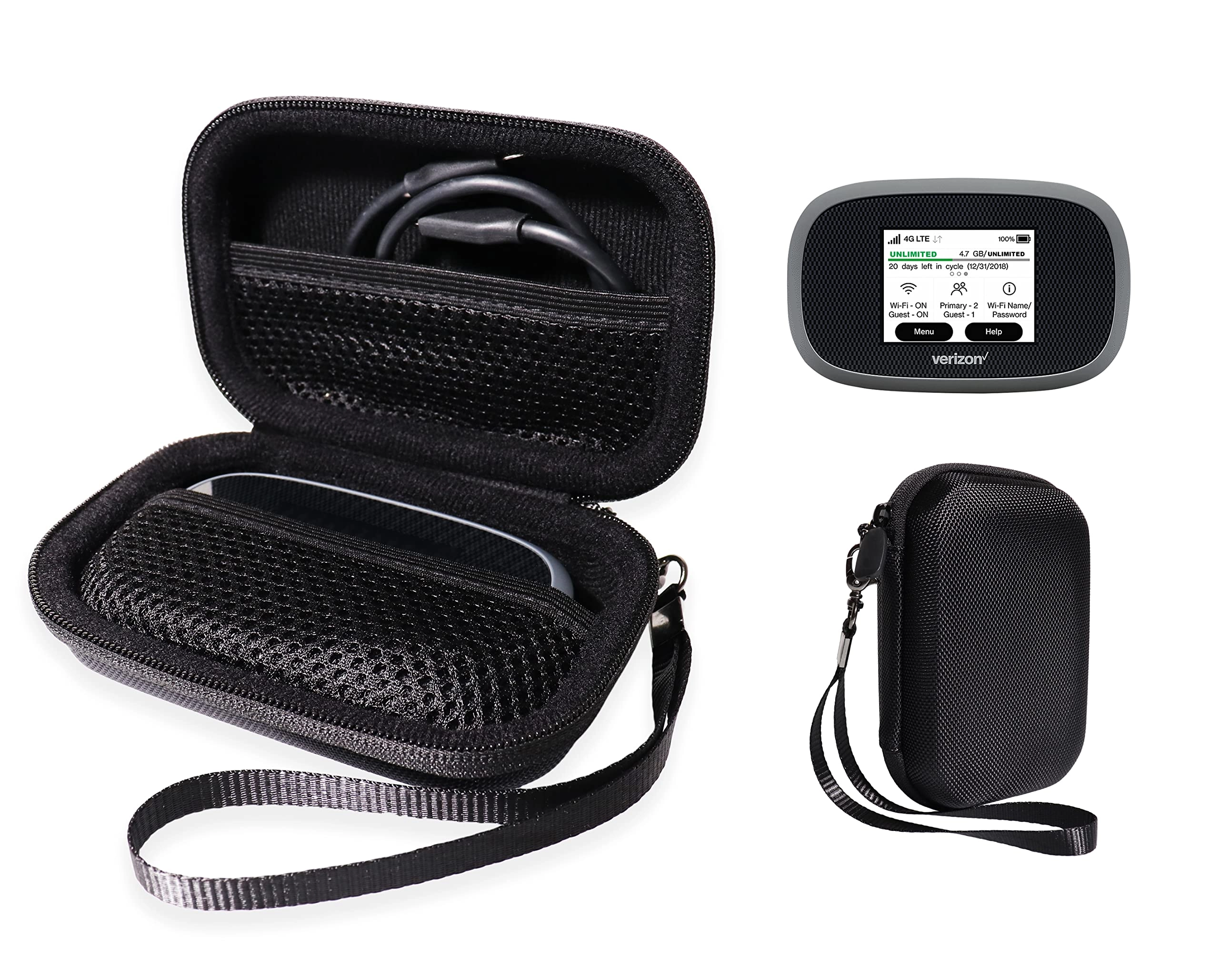 GETGEAR Customized case for Verizon Jetpack MiFi 8800L - Orange Hard Shell