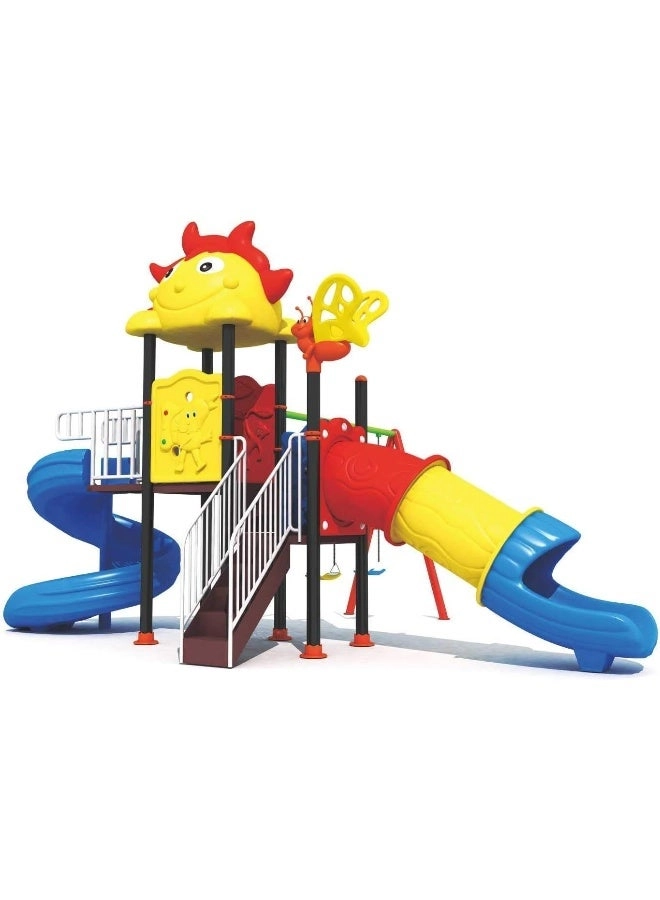 Multi Purpose Kids Outdoor Playing Equipments - 770x320x280cm 2+ Years