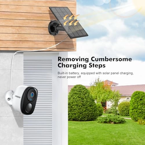 Solar-Powered Security Camera 2K