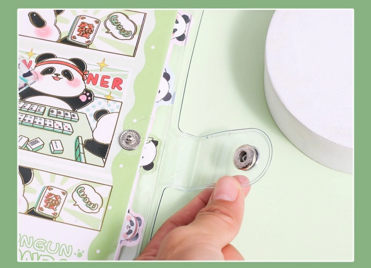 Mini Transparent Binder Spiral Diary Notebook