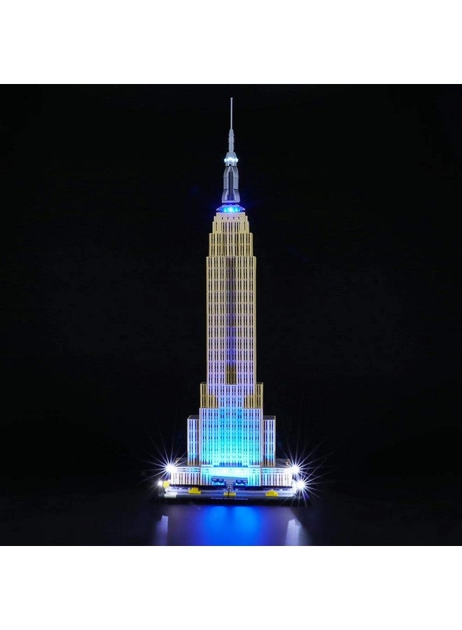 Led Lighting Kit for Architecture Empire State Building - Compatible with Lego 21046