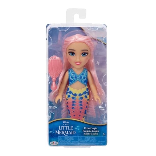 The Little Mermaid Petite Doll - 6" Caspia with Hair Comb