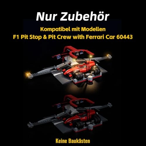 LED Light Set - Copper Line for LEGO F1 Pit Stop & Pit Crew with Ferrari Car 60443