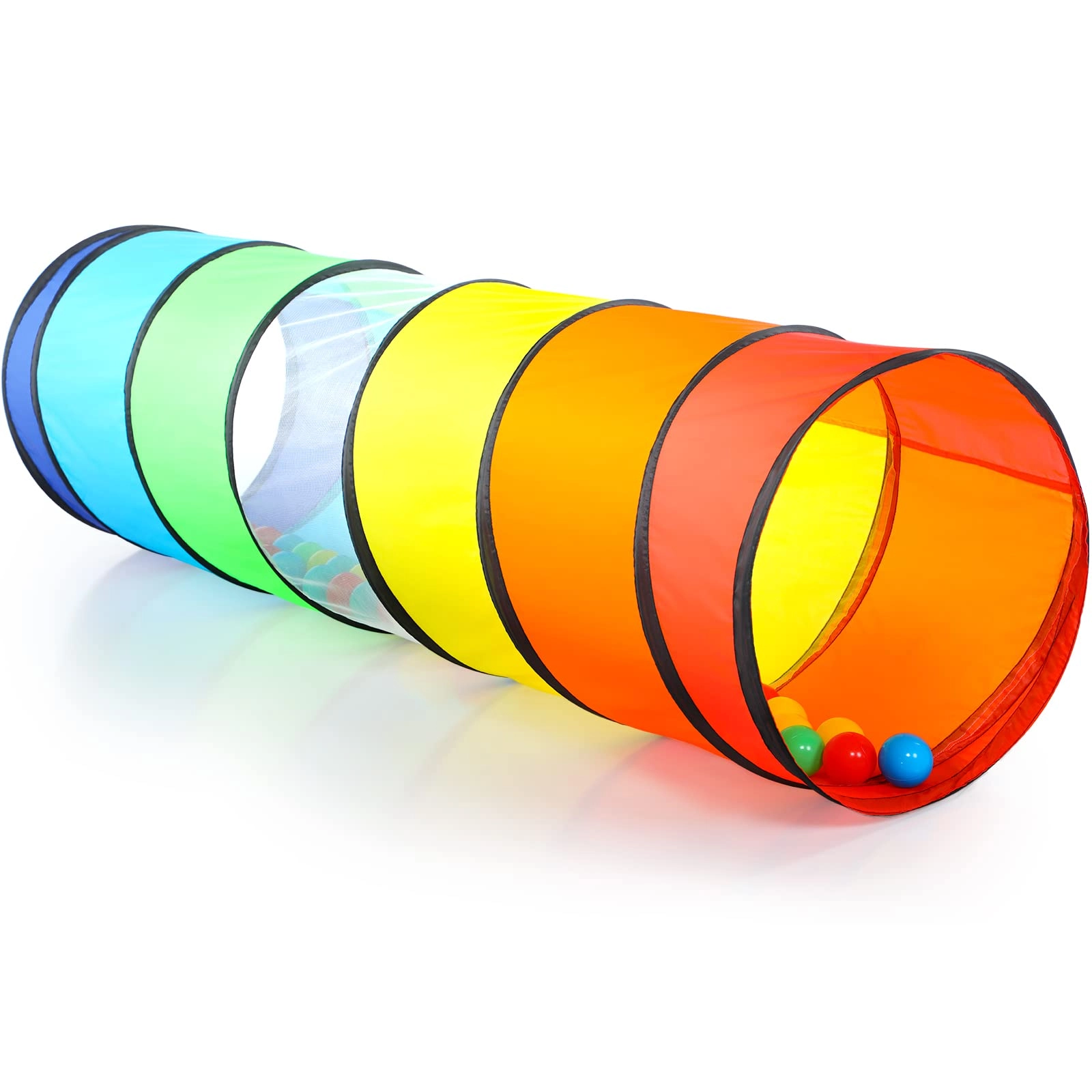 Kids Play Tunnel - Colorful Pop Up Rainbow