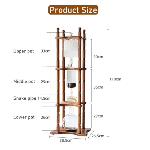Cold Brew Drip Coffee Maker - 800ml High Borosilicate Glass