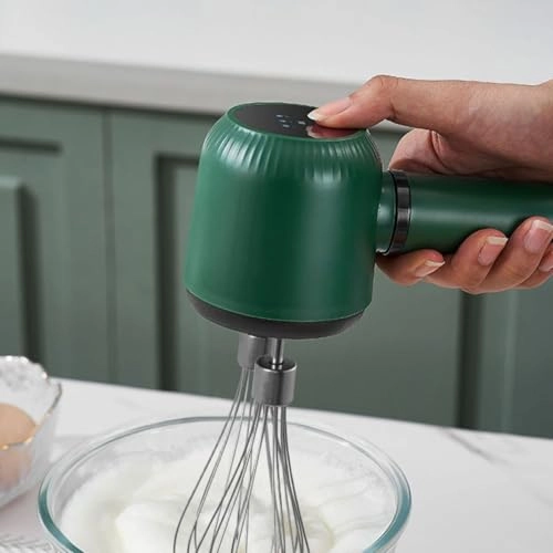 Cordless Hand Mixer - USB Rechargeable 2 Stainless Steel Whisks