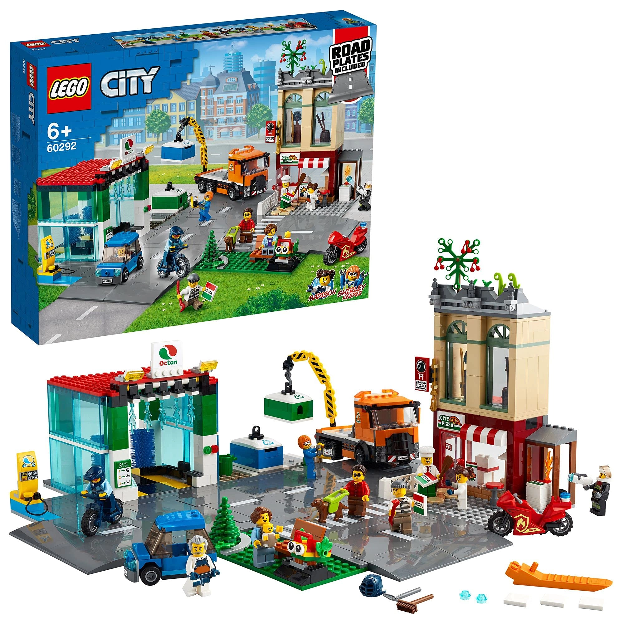 City Town Centre (60292) - Car Wash 8 Minifigures