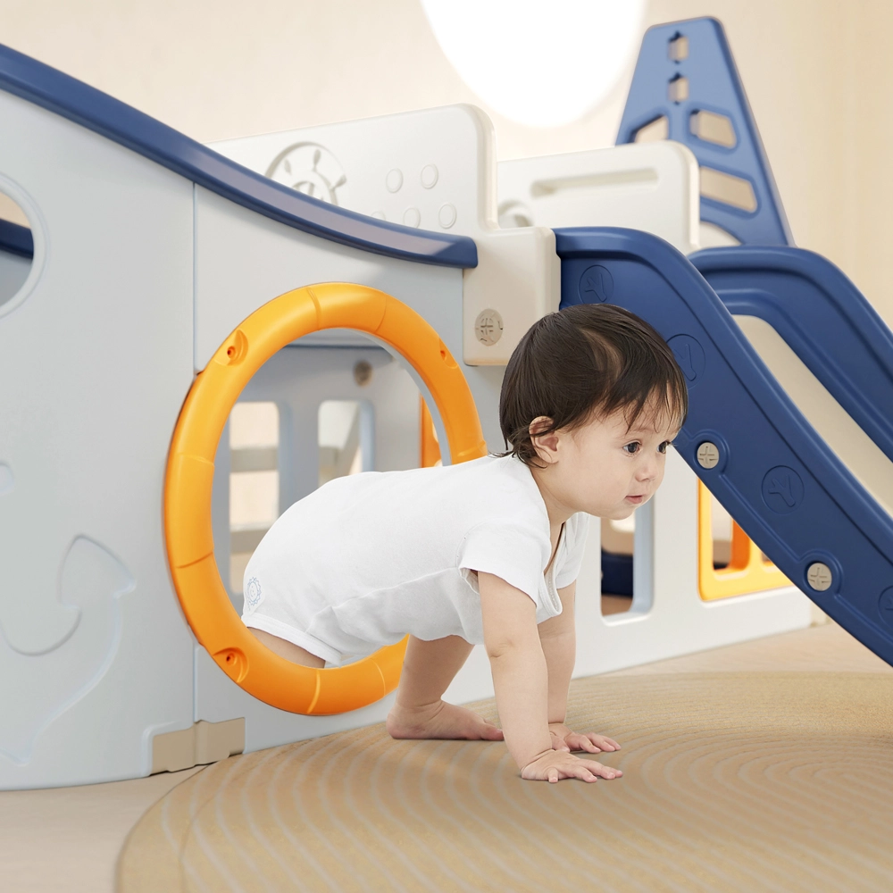 Boat Play House - Activity Slide Basketball