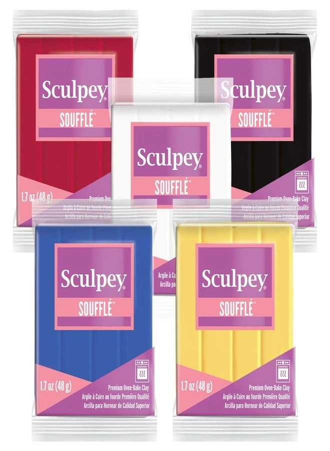 Soufflé™ Polymer Oven-Bake Clay - Five 1.7 oz. Bars