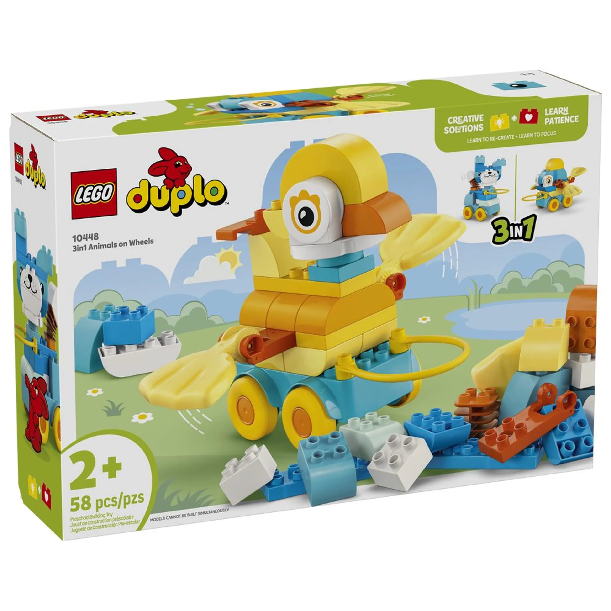 LEGO Duplo 3-In-1 Animals On Wheels
