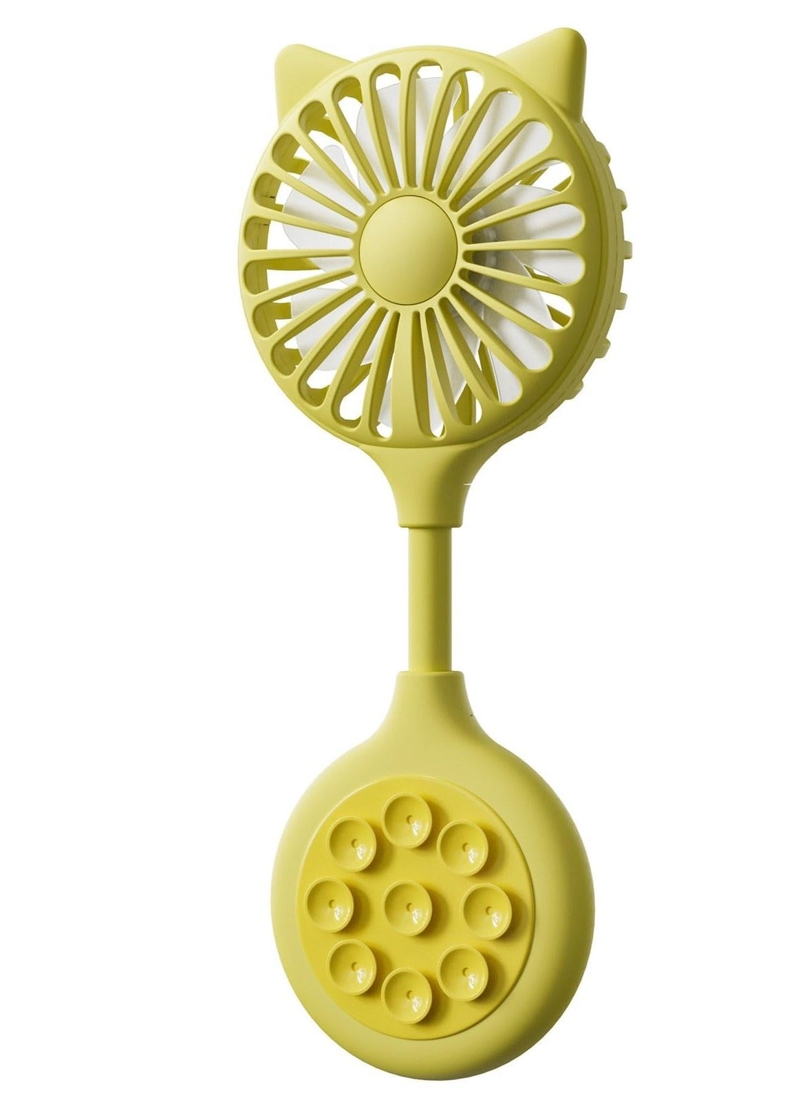 spa luxetique Handheld Personal Fan - Rechargeable Suction Stand 360° Adjustable Head