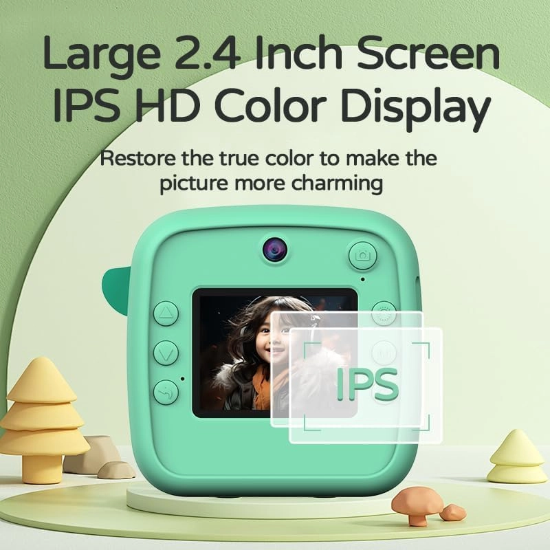 Kids Camera Instant Print - 1080P 32GB Pink
