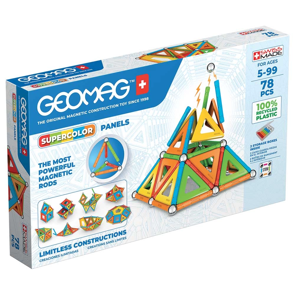 Geomag Supercolor Panels - 78pcs