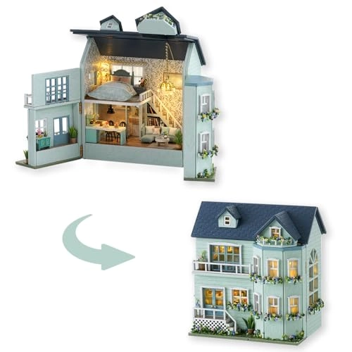 Miniature Dollhouse Kit - Warm House 1:32