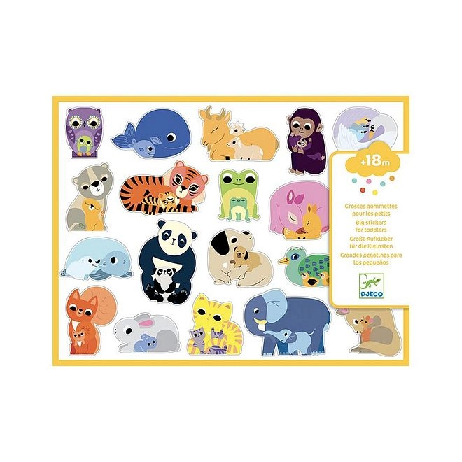 DJECO Mums and Babies Sticker Set - 100 Pieces