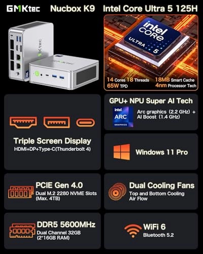NucBox K9 - Core Ultra 5 125H 32GB 1TB