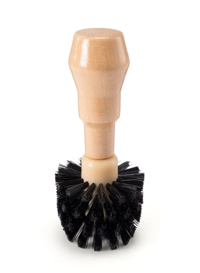 HOMEE Portafilter Basket Cleaning Brush - 54mm/58mm Wood Handle Stiff Bristles
