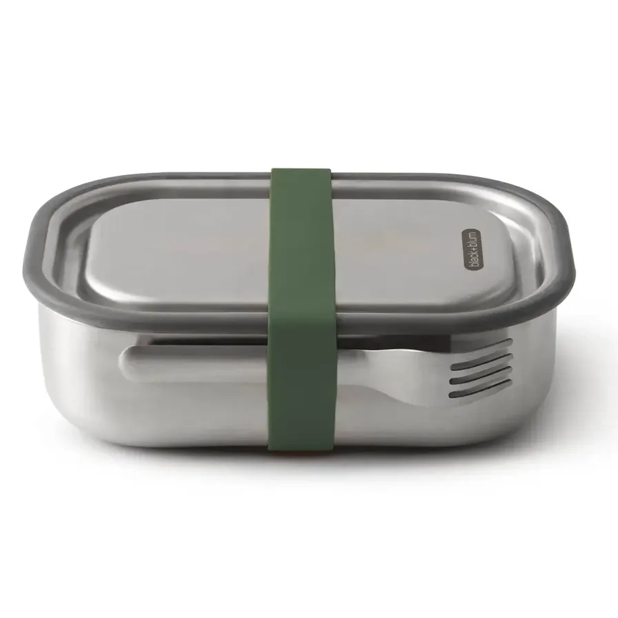 black+blum Stainless Steel Lunch Box - Olive 1L
