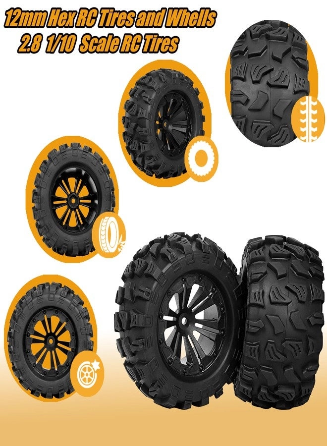 12mm Hex RC Wheels and Tires - 1/10 Scale
