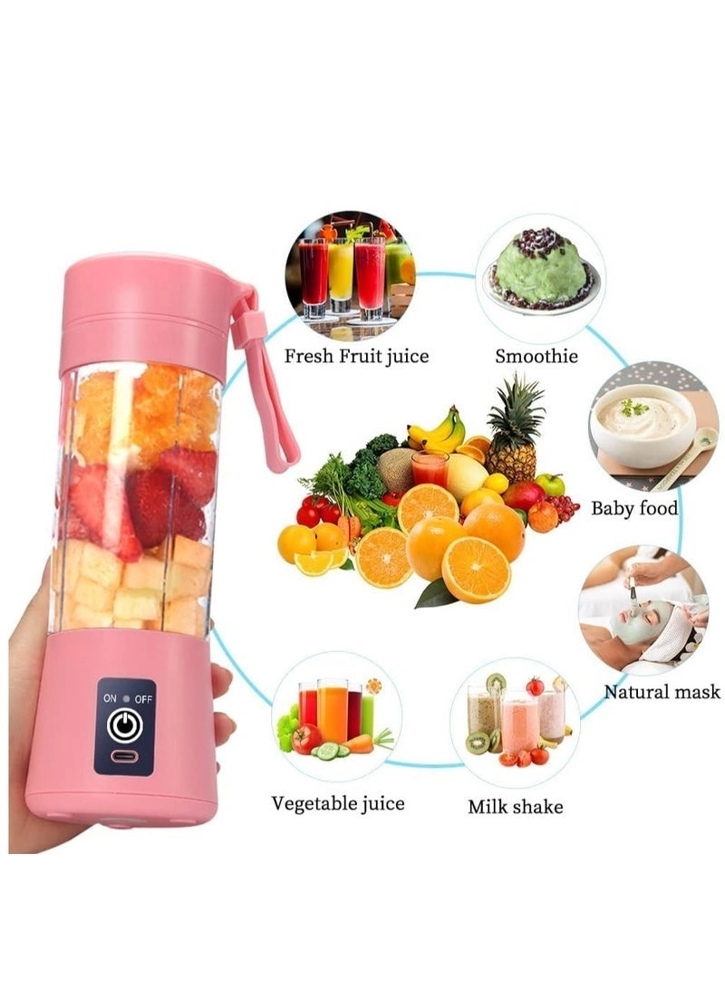 Portable Blender Cup - USB Rechargeable Six-Blade Portable
