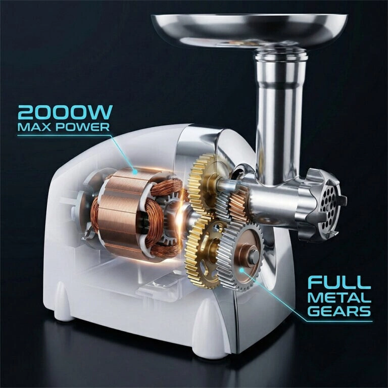 NL-MG-966 - Electric Meat Mincer Stainless Steel Blades