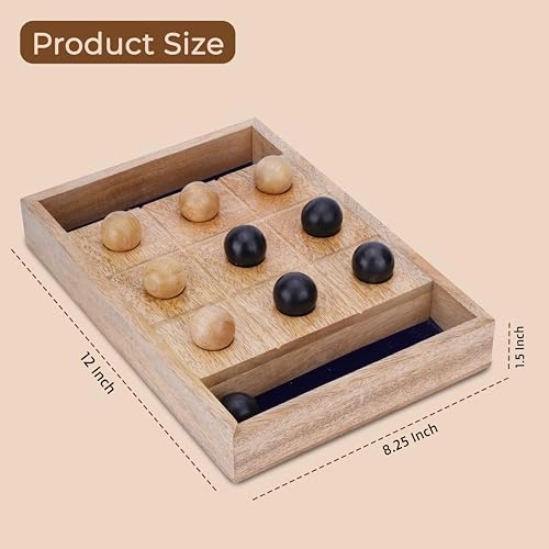 Tic Tac Toe - Wooden 12 Inch