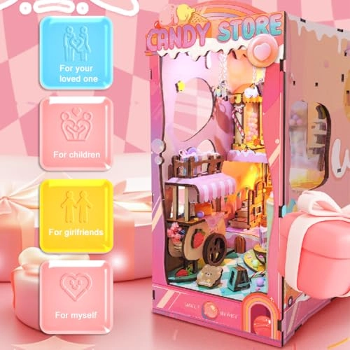 3D Wooden Dollhouse - Dessert Shop 1:36