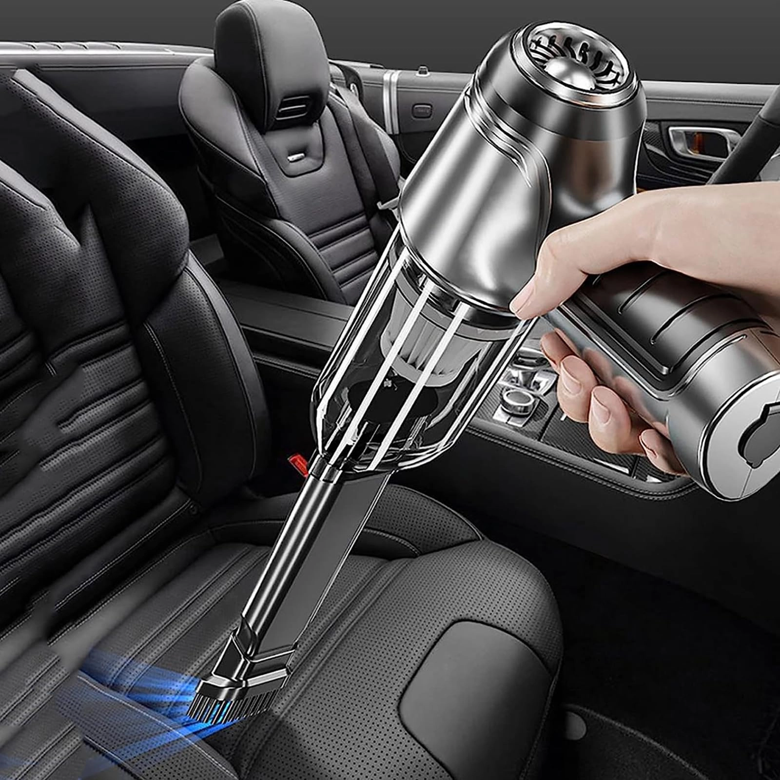 ERICAT Mini Car Vacuum Cleaner - 9000PA Cordless Rechargeable