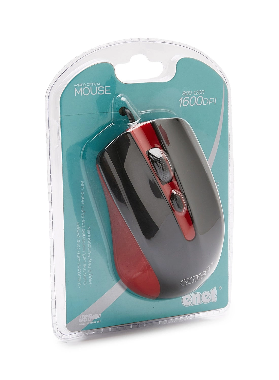 eNet Components Optical Mouse - Wired