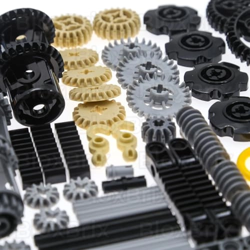 Technic Parts Kit - Compatible with standard bricks ABS plastic