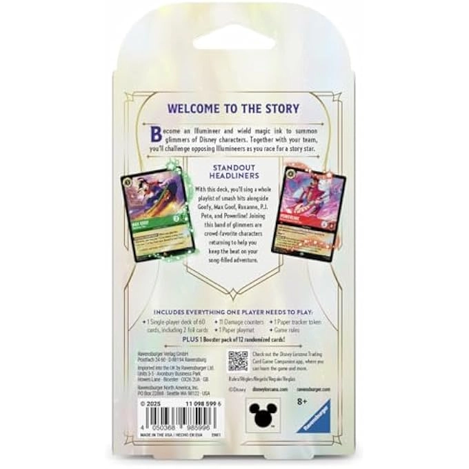 Disney Lorcana TCG: Fabled - Single-Player Deck - English 60pcs