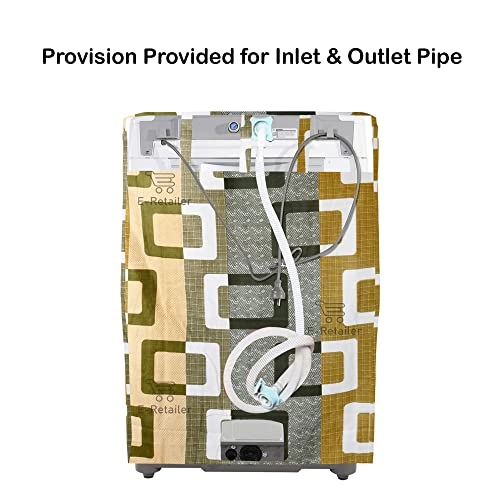 Front Load Washing Machine Cover - 8KG Polyester Green