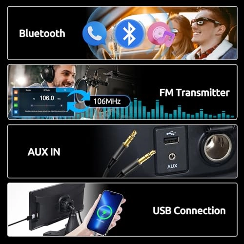 Reversing Camera - 1080P Night vision + Monitor - Wireless Carplay