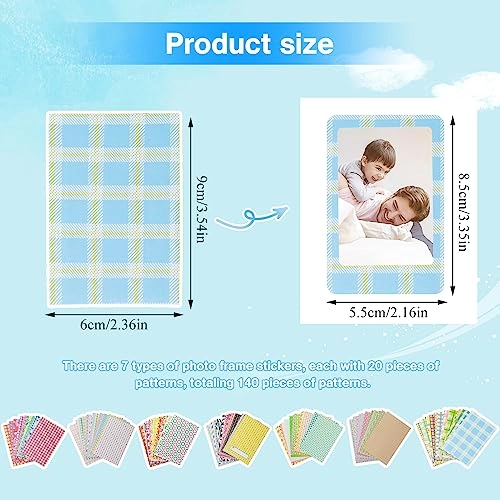 Colorful Photo Paper Frame Set - 140 pieces 8.5 x 5.5 cm