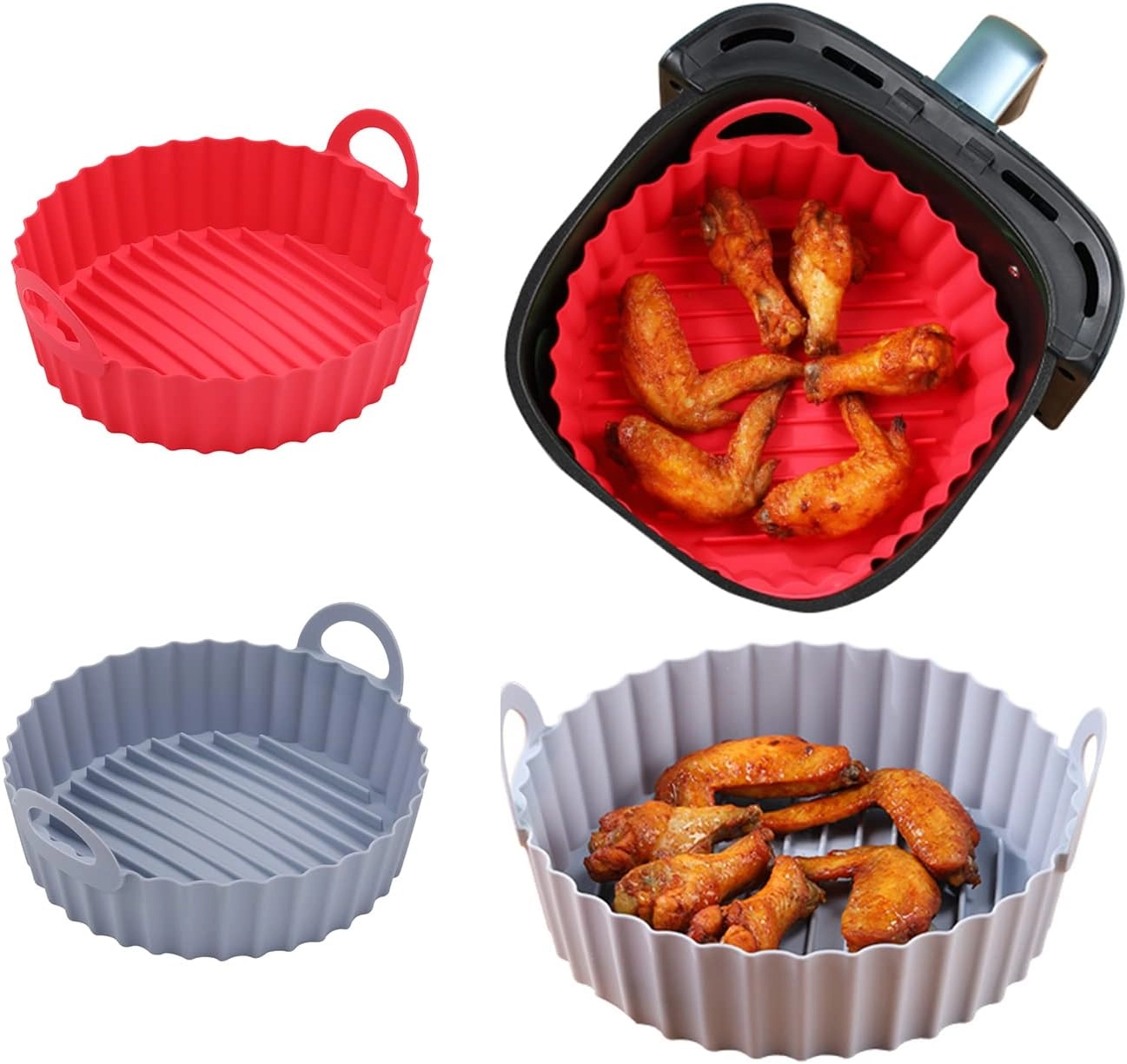Air Fryer Silicone Baking Tray - Silicone 2PCS