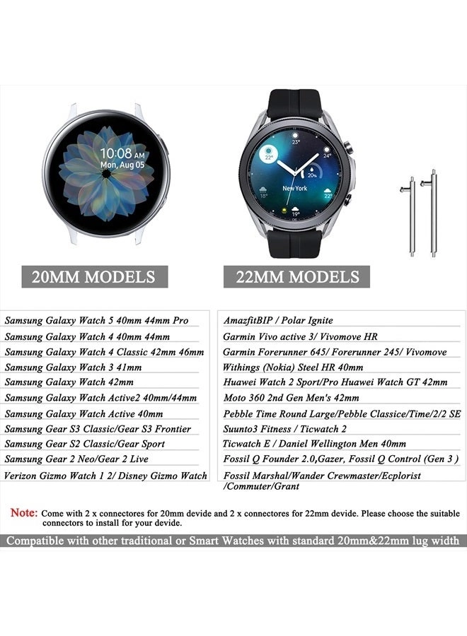 20mm 22mm Scrunchies Watch Band for Samsung Galaxy Watch 4 5 Pro Galaxy Active Active2 - 40mm 44mm