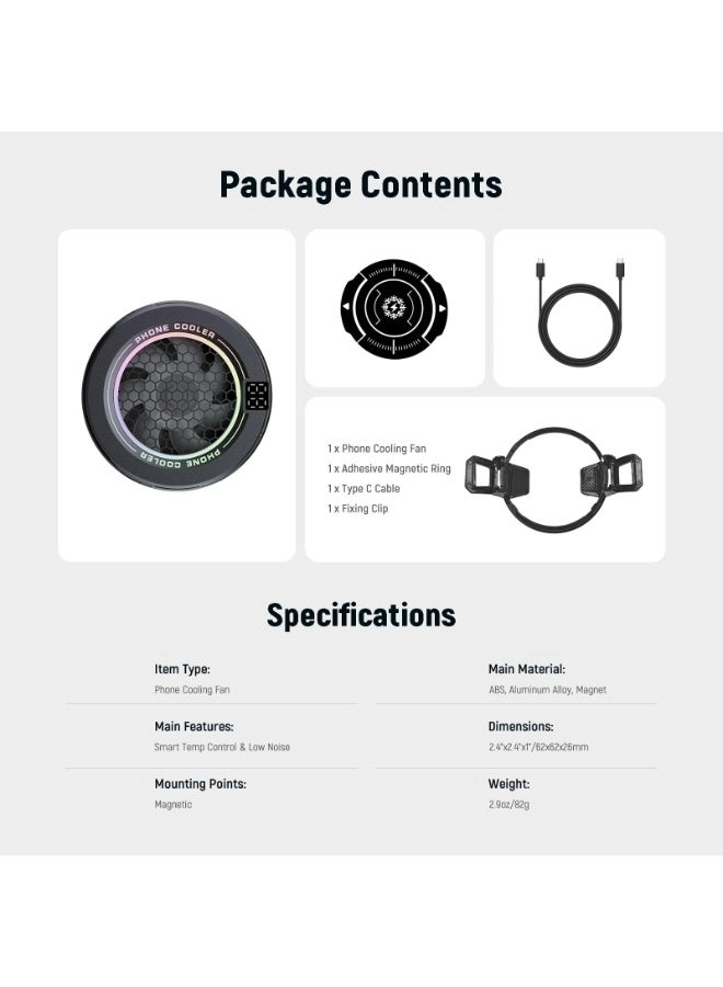 Magnetic Phone Cooler - iPhone 15/16 Pro Max