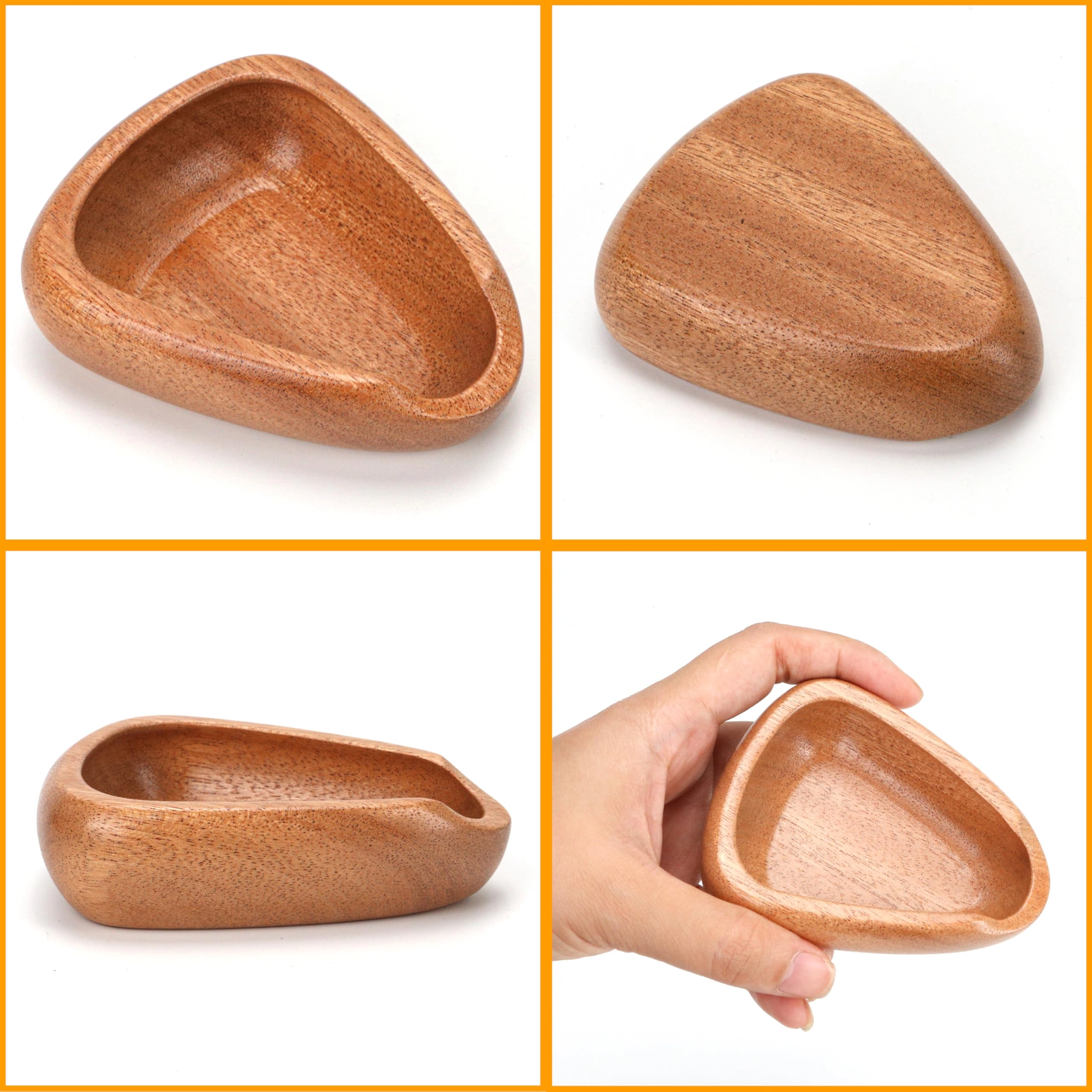 Coffee Bean Dosing Cup - Single Tray Walnut Wood