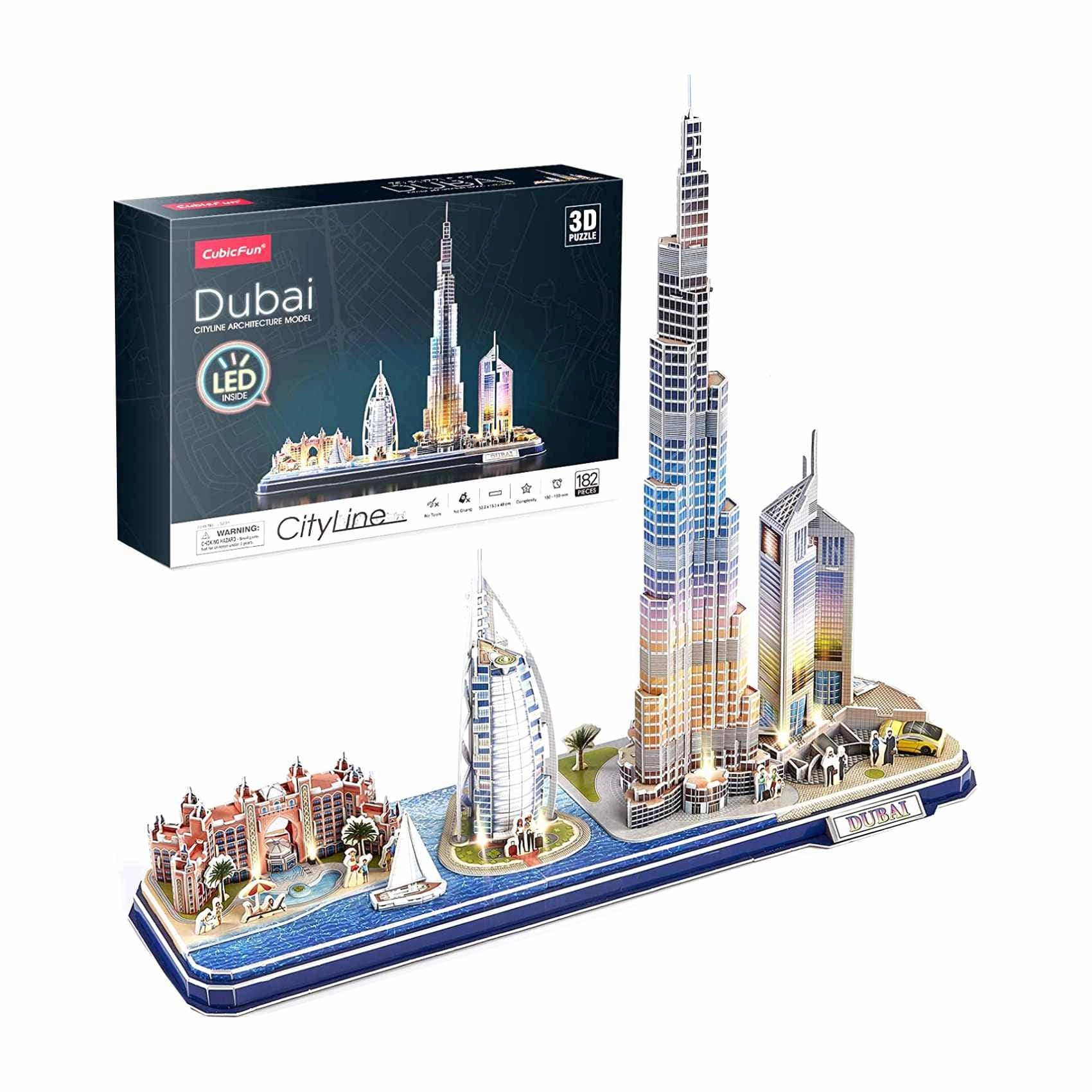 Play and Dream Dubai Cityline 3D Puzzle - 182 pcs
